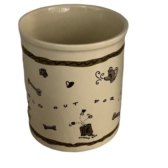 Vtg 1997 Three Dog Bakery Coffee Mug Cup ALWAYS HOLD OUT FOR TREATS YUM Funny - Picture 2 of 7